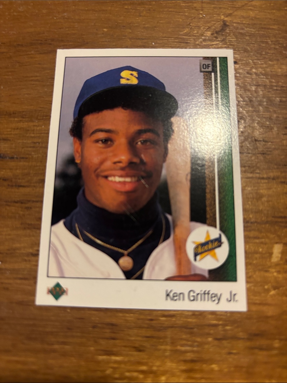 Ken Griffey Jr. Baseball Trading Card - Blue & White